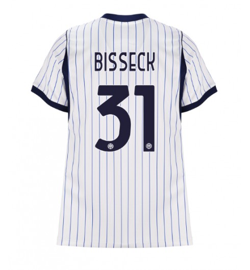 Inter Milan Yann Bisseck #31 Vieraspaita Naisten 2026-27 Lyhythihainen Inter Milan Yann Bisseck #31 Vieraspaita Naisten 2026-27 Lyhythihainen